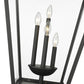 Z-Lite Talbot 20" W x 37" H 4-Light Black Outdoor Pier Mounted Fixture and Square Pier Mount Hardware With Clear Beveled Glass Shade