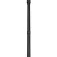Z-Lite Talbot 28" W x 112" H 3-Light Black Stainless Steel Frame Clear Beveled Glass Shade Outdoor Post Mounted Fixture