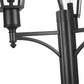 Z-Lite Talbot 28" W x 112" H 3-Light Black Stainless Steel Frame Clear Beveled Glass Shade Outdoor Post Mounted Fixture
