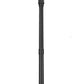 Z-Lite Talbot 28" W x 112" H 3-Light Black Stainless Steel Frame Clear Beveled Glass Shade Outdoor Post Mounted Fixture