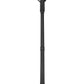 Z-Lite Talbot 30" W x 115" H 9-Light Black Stainless Steel Frame Clear Beveled Glass Shade Outdoor Post Mounted Fixture