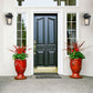 Z-Lite Talbot 8" 1-Light Black Stainless Steel Outdoor Wall Sconce With Clear Beveled Glass Shade
