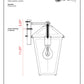 Z-Lite Talbot 8" 1-Light Oil Rubbed Bronze Stainless Steel Outdoor Wall Sconce With Seedy Glass Shade