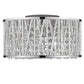 Z-Lite Terra 12" 3-Light Chrome Flush Mount Lighting