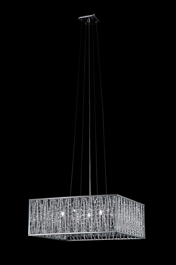 Z-Lite Terra 20" 5-Light Chrome Pendant Light