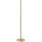 Z-Lite Thayer 5" 1-Light Luxe Gold Steel and Clear Glass Shade Pendant Light