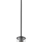 Z-Lite Thayer 5" 1-Light Matte Black Steel and Clear Glass Shade Pendant Light