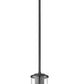 Z-Lite Thayer 5" 1-Light Matte Black Steel and Clear Glass Shade Pendant Light