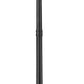 Z-Lite Tiberius 14" W x 107" H 4-Light Candelabra Base Black Aluminum Clear Seedy Glass Shade Outdoor Post Mounted Fixture