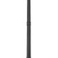Z-Lite Tiberius 14" W x 107" H 4-Light Candelabra Base Black Aluminum Clear Seedy Glass Shade Outdoor Post Mounted Fixture