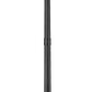 Z-Lite Tiberius 14" W x 107" H 4-Light Candelabra Base Black Aluminum Clear Seedy Glass Shade Outdoor Post Mounted Fixture