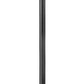 Z-Lite Tiberius 5017PHBR-5011P-BK 4-Light Clear Seedy Glass Shade Black Aluminum Outdoor Post Mounted Fixture