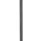 Z-Lite Tiberius 5017PHBR-5011P-BK 4-Light Clear Seedy Glass Shade Black Aluminum Outdoor Post Mounted Fixture