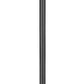 Z-Lite Tiberius 5017PHBR-5011P-BK 4-Light Clear Seedy Glass Shade Black Aluminum Outdoor Post Mounted Fixture