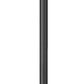 Z-Lite Tiberius 5017PHXLR-5010P-BK 6-Light Candelabra Base Black Aluminum Clear Seedy Glass Shade Outdoor Post Mounted Fixture
