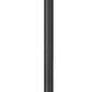 Z-Lite Tiberius 5017PHXLR-5010P-BK 6-Light Candelabra Base Black Aluminum Clear Seedy Glass Shade Outdoor Post Mounted Fixture