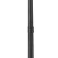 Z-Lite Tiberius 5017PHXLR-564P-BK 6-Light Candelabra Base Black Aluminum Clear Seedy Glass Shade Outdoor Post Mounted Fixture