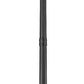 Z-Lite Tiberius 5017PHXLR-564P-BK 6-Light Candelabra Base Black Aluminum Clear Seedy Glass Shade Outdoor Post Mounted Fixture