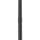Z-Lite Tiberius 5017PHXLR-564P-BK 6-Light Candelabra Base Black Aluminum Clear Seedy Glass Shade Outdoor Post Mounted Fixture
