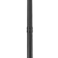 Z-Lite Tiberius 5017PHXLR-564P-BK 6-Light Candelabra Base Black Aluminum Clear Seedy Glass Shade Outdoor Post Mounted Fixture