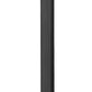 Z-Lite Tiberius 9" W x 119" H 4-Light Candelabra Base Black Aluminum Clear Seedy Glass Shade Outdoor Post Mounted Fixture