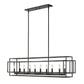 Z-Lite Titania 13" 10-Light Matte Black Island Light