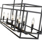 Z-Lite Titania 13" 8-Light Matte Black Steel Pendant Light