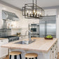 Z-Lite Titania 13" 8-Light Matte Black Steel Pendant Light