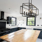 Z-Lite Titania 13" 8-Light Matte Black Steel Pendant Light