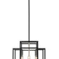 Z-Lite Titania 14" 4-Light Black and Brushed Nickel Steel Pendant Light