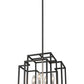 Z-Lite Titania 14" 4-Light Black and Brushed Nickel Steel Pendant Light