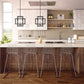 Z-Lite Titania 14" 4-Light Black and Brushed Nickel Steel Pendant Light