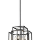 Z-Lite Titania 14" 4-Light Matte Black Steel Pendant Light