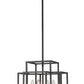 Z-Lite Titania 14" 4-Light Matte Black Steel Pendant Light