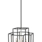 Z-Lite Titania 18" 4-Light Black and Brushed Nickel Steel Pendant Light