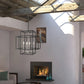 Z-Lite Titania 18" 4-Light Black and Brushed Nickel Steel Pendant Light