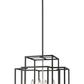 Z-Lite Titania 18" 4-Light Black and Brushed Nickel Steel Pendant Light
