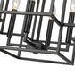Z-Lite Titania 18" 4-Light Matte Black Steel Pendant Light