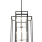 Z-Lite Titania 20" 12-Light Black and Brushed Nickel Steel Pendant Light