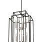 Z-Lite Titania 20" 12-Light Black and Brushed Nickel Steel Pendant Light