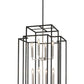 Z-Lite Titania 20" 12-Light Black and Brushed Nickel Steel Pendant Light