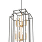 Z-Lite Titania 20" 12-Light Bronze and Olde Brass Steel Pendant Light