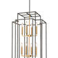 Z-Lite Titania 20" 12-Light Bronze and Olde Brass Steel Pendant Light