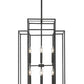 Z-Lite Titania 20" 12-Light Matte Black Steel Pendant Light