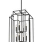 Z-Lite Titania 20" 12-Light Matte Black Steel Pendant Light