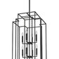Z-Lite Titania 20" 12-Light Matte Black Steel Pendant Light