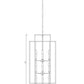 Z-Lite Titania 20" 12-Light Matte Black Steel Pendant Light