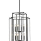 Z-Lite Titania 20" 12-Light Matte Black Steel Pendant Light