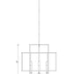 Z-Lite Titania 22" 4-Light Bronze and Olde Brass Steel Pendant Light