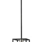 Z-Lite Titania 9" 1-Light Black and Brushed Nickel Steel Mini Pendant Light